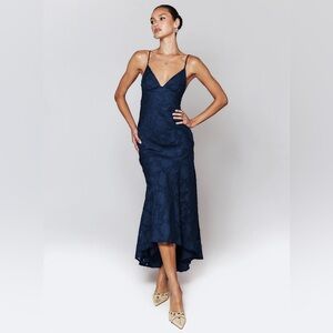 Princess Polly Cyrene Maxi Dress Navy